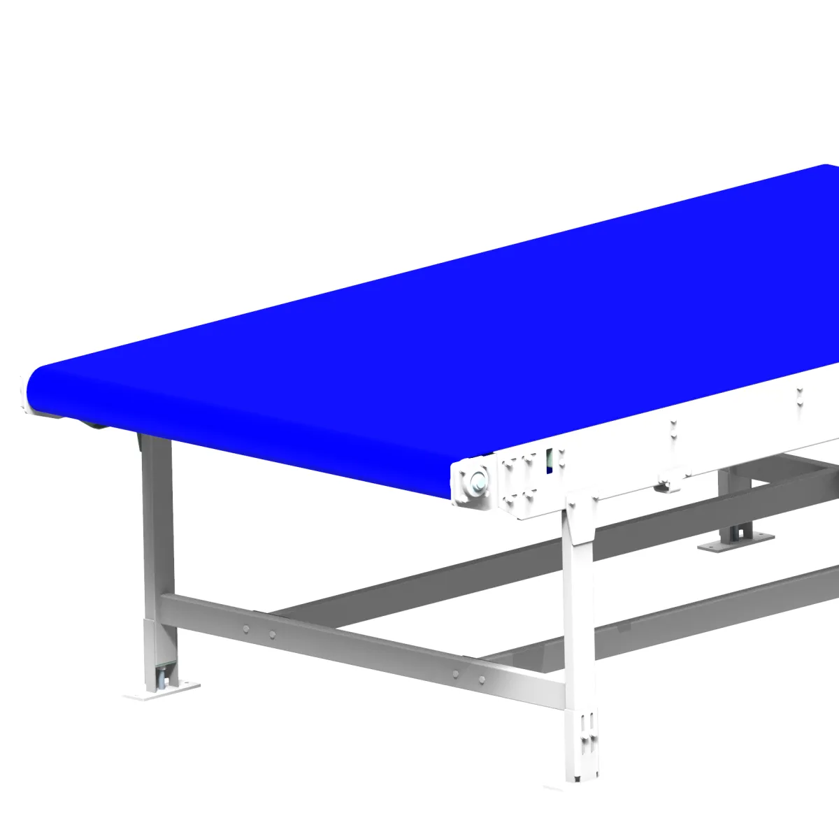 Wide straight belt conveyor