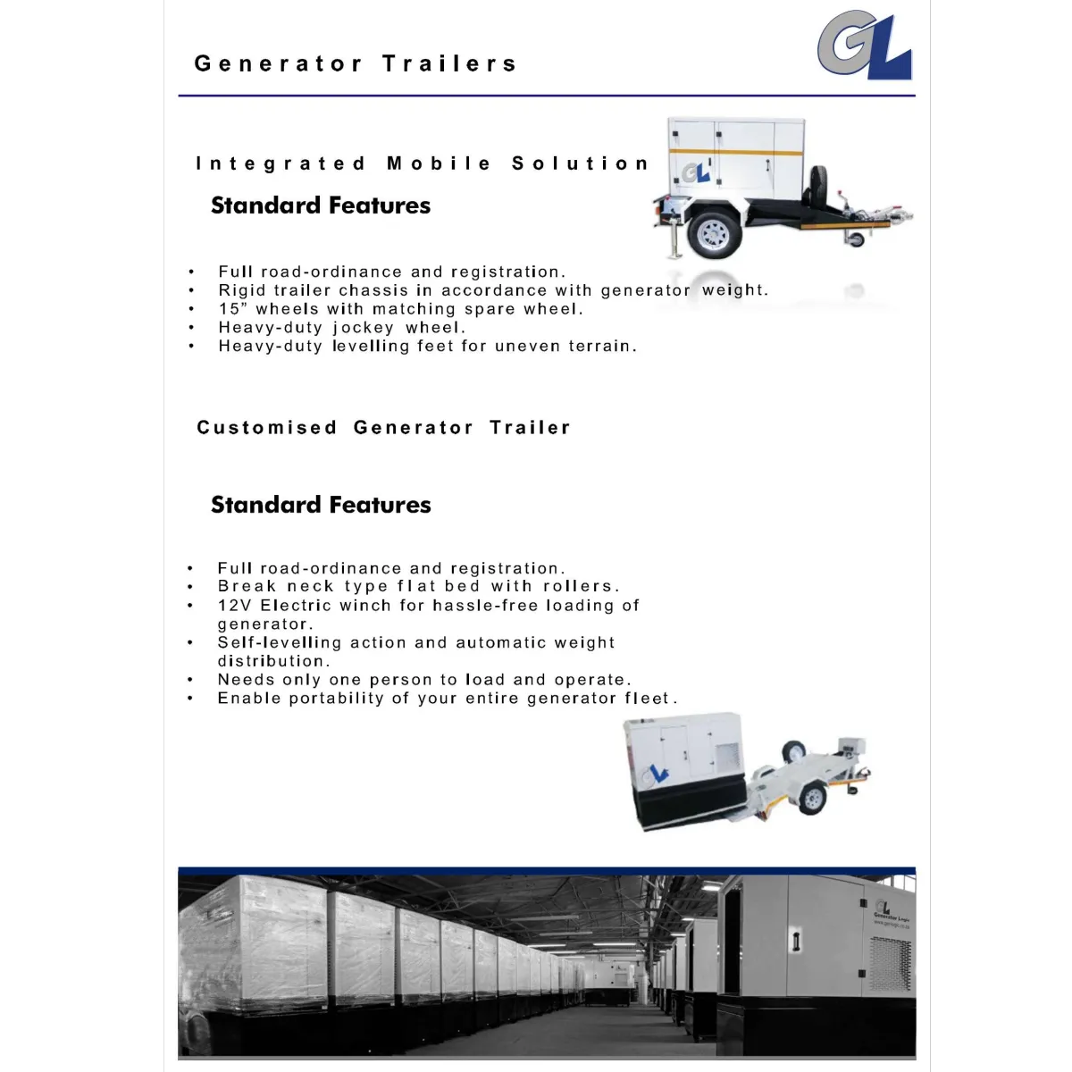 Integrated Mobile Solutions and Customised Generator Trailers