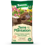 Terreau complet 40 L, Terreau plantes du soleil 40 L, Terreau horticole 40 L, Terre de bruyère 50 L, Terre de plantation 70 L