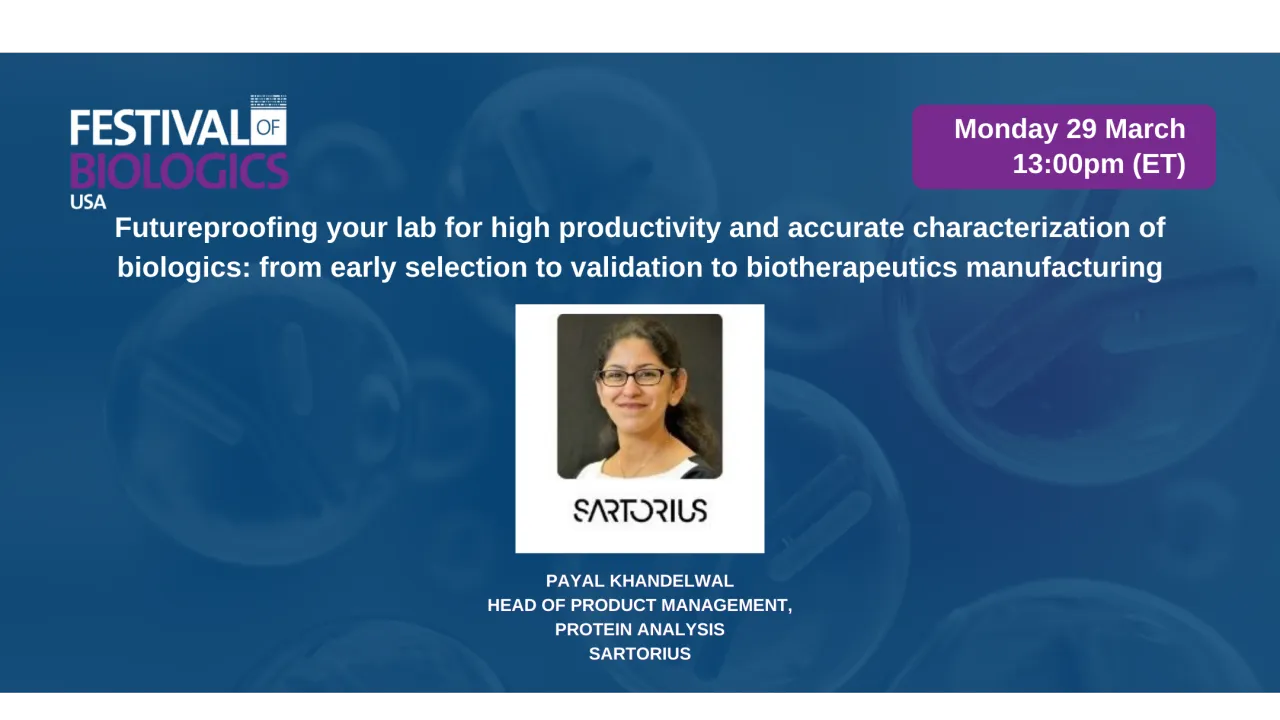 Futureproofing your lab for high productivity and accurate characterization of biologics: from early selection to validation to biotherapeutics manufacturing