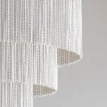 Silver Chain Shallow Chandelier