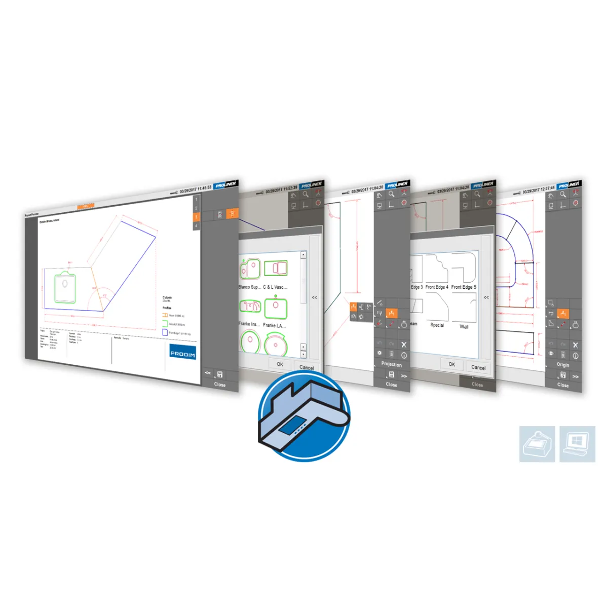 Proliner software - Stone CT app