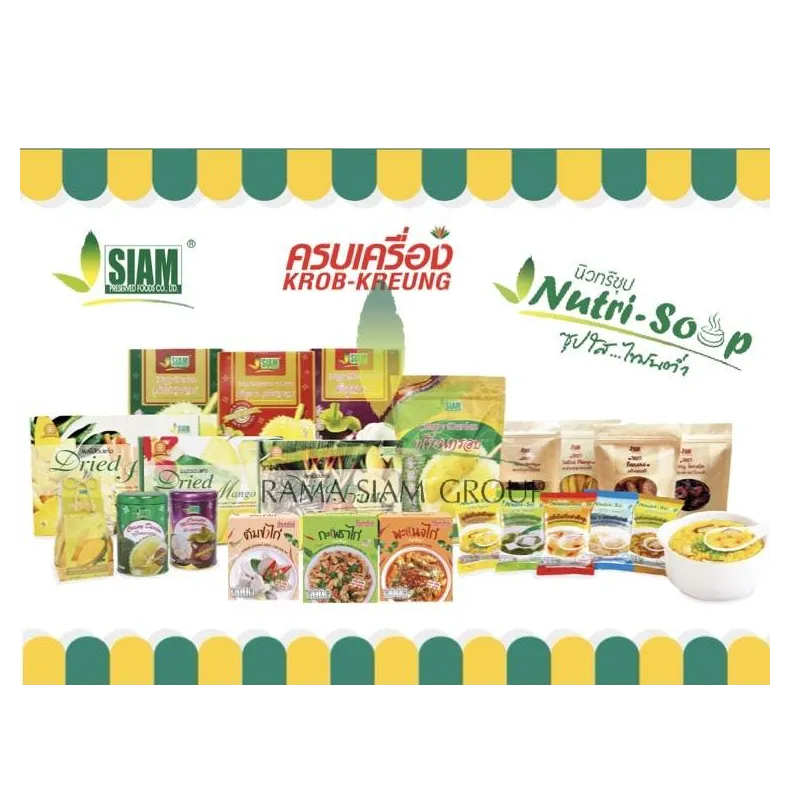 Consumer product (Air dried fruit, Freeze dried fruit, Instant soup)