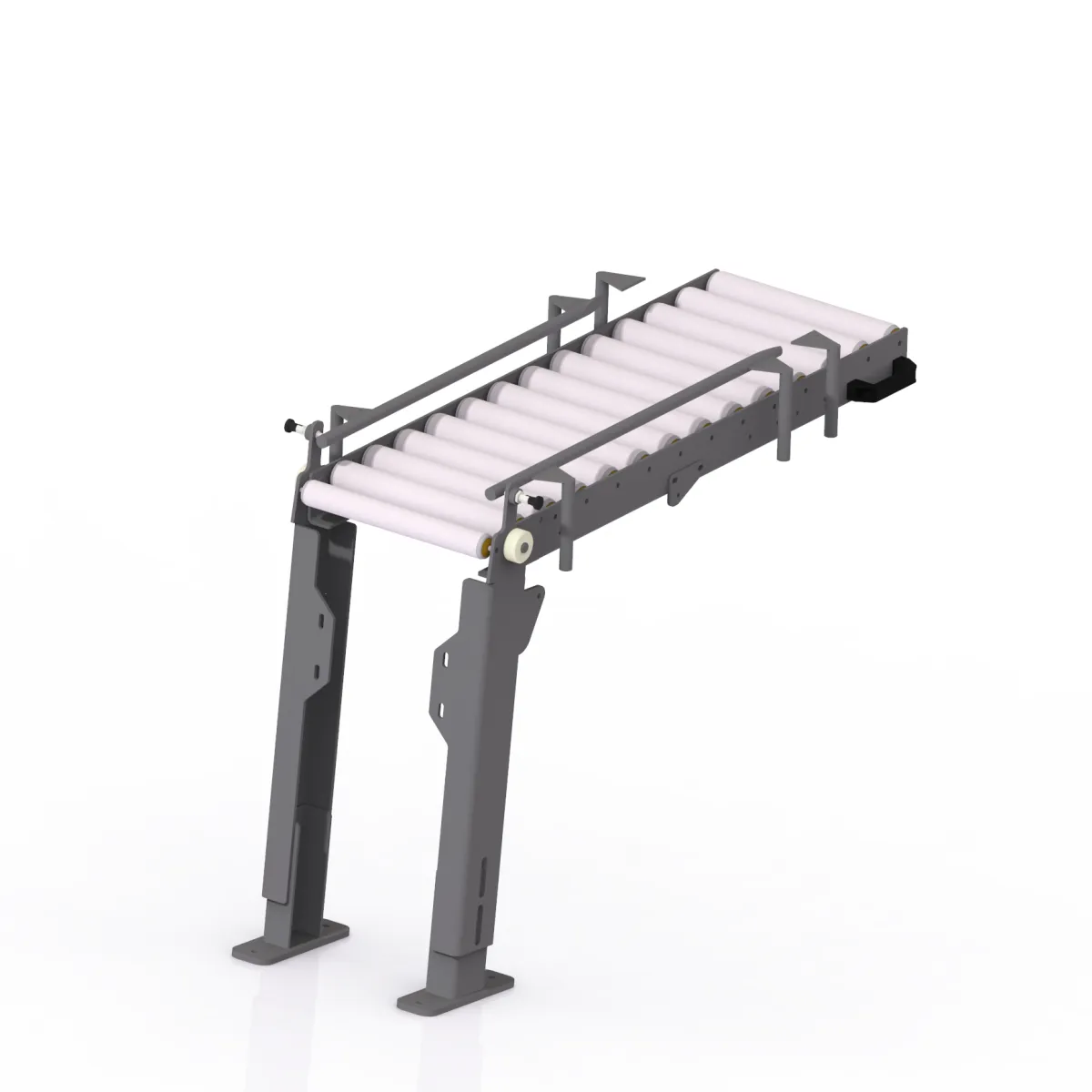 Free-roller conveyor gate