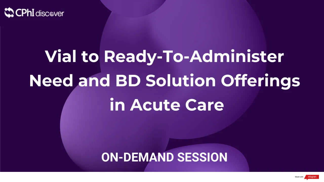Vial to Ready-To-Administer Need and BD Solution Offerings in Acute Care