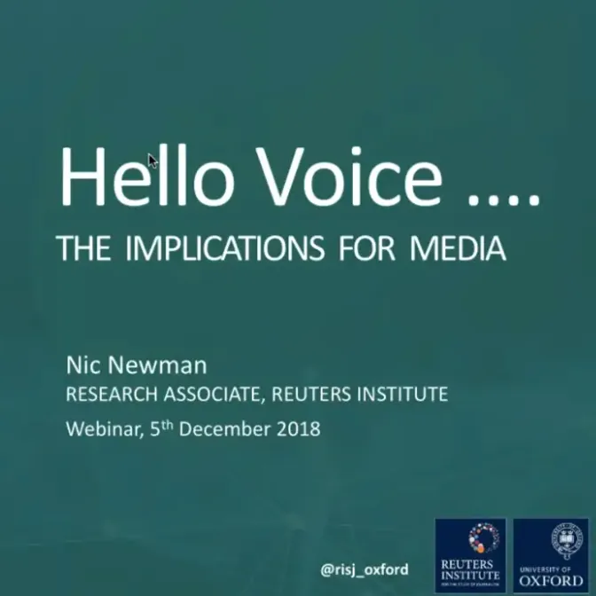 News Podcasts and Opportunities for Publishers, Webinar