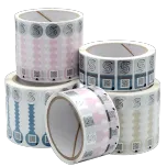 Digital product protection meets sustainable security labels made from paper - Paper-based security labels with integrated unique QR code