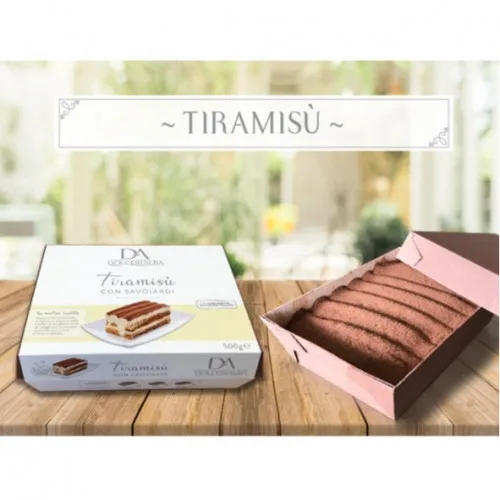 Italian Tiramisu in a brand new RECYCLABLE PAPER packaging