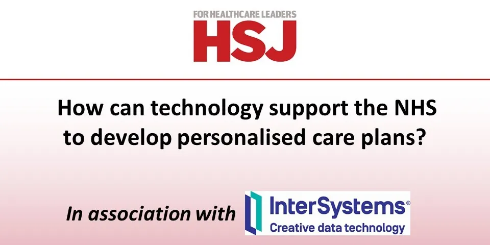 How can technology support the NHS to develop personalised care plans?