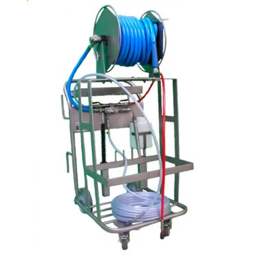 Station mousse mobile avec chariot inox LAMA