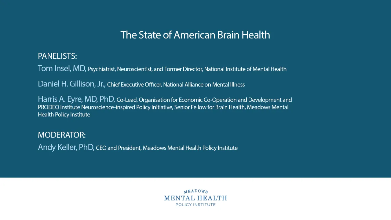 Overview: The State of American Brain Health Panel