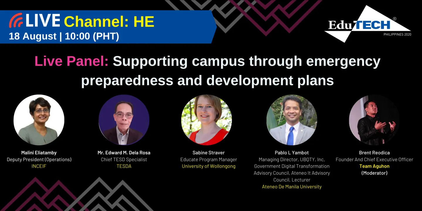 Live Panel: Supporting campus through emergency preparedness and development plans