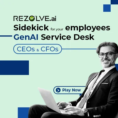 Rezolve.ai Sidekick for your employees GenAI Service Desk