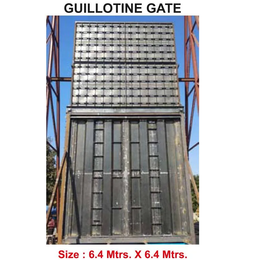 Guillotine gates for FGD Applications