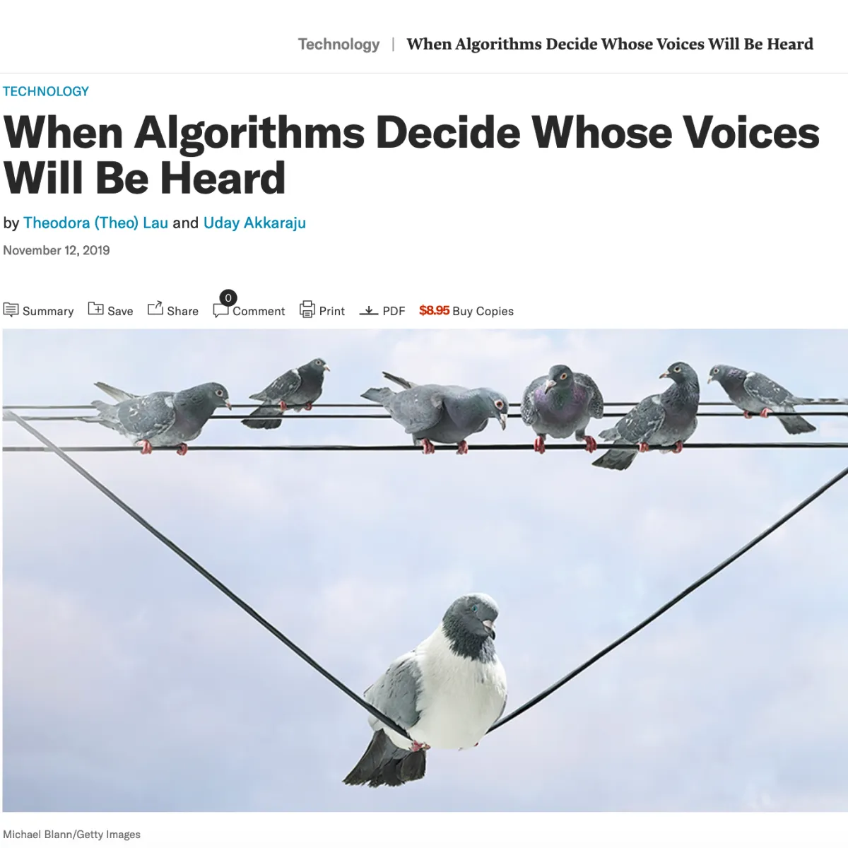 When Algorithms Decide Whose Voices Will Be Heard