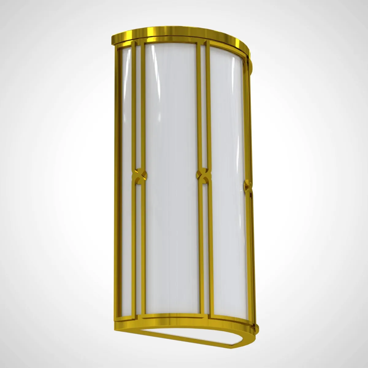 repräsentative Wandleuchte für den Außenbereich und Innenbereich aus Messing - Serie S 2/SA 2