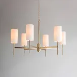 Stem Chandelier with Silk