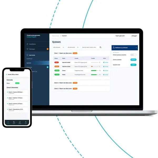 Altijd én overal inzicht en controle over de brandmeldinstallaties met Hertek Connect