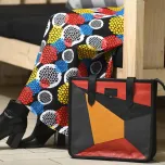 Anya Leather Tote Bag with Patchwork Detail