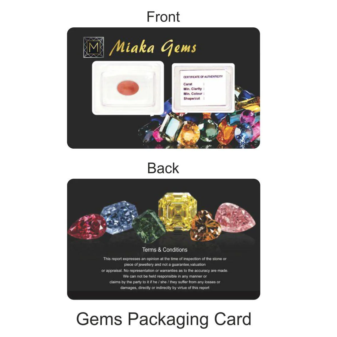 Stone Packaging Card