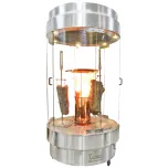 Churrasqueira Rotativa Tipo Fogo de chão 3 espetos - c/coifa e vidro curvo