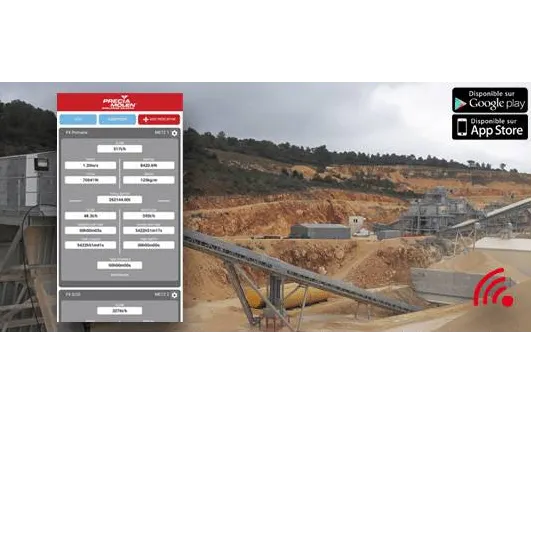 WEIGH2FLOW Smartphone application for monitoring the flows of your conveyors in real time.