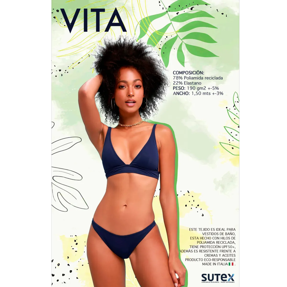 Tela para vestidos de baño / Telas ecológicas - VITA