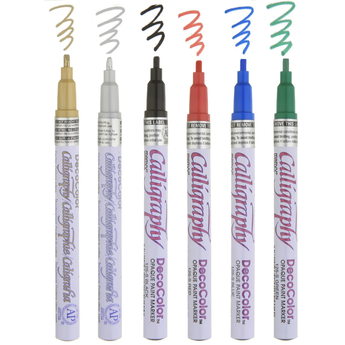 Marvy Uchida DecoColor Calligraphy Paint Markers - 125