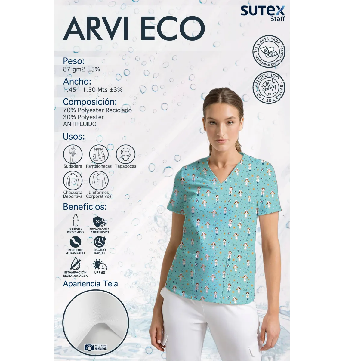 Telas antifluido/Telas ecológicas - ARVI ECO