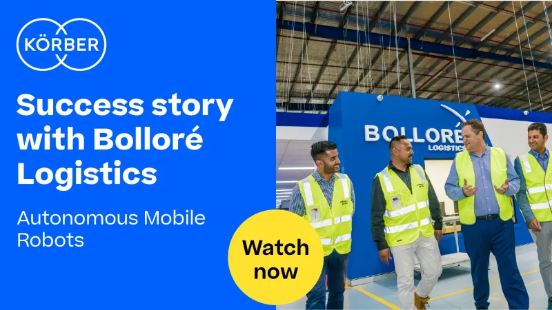 Korber and Bolloré Bolloré Logistics Success Story (Robotics)