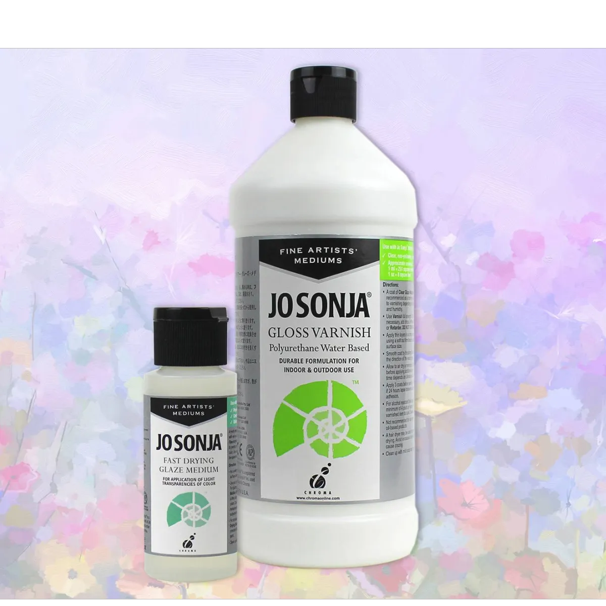 Jo Sonja Fast Drying Glaze Medium & Jo Sonja Gloss Varnish