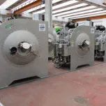Open pocket rotary machine for dyeing, washing and centrifuge of garments, hosiery and seamless mod. ARC