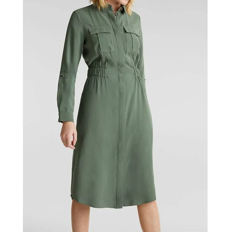 Functional style shirt dress