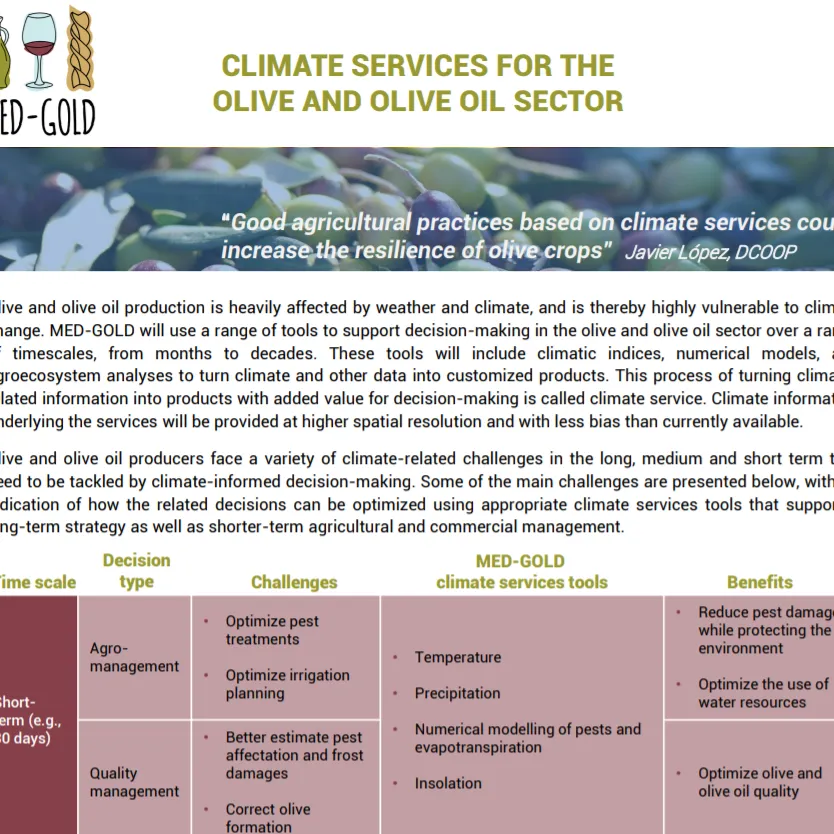 Document - Climate services for the olive and olive oil sector
