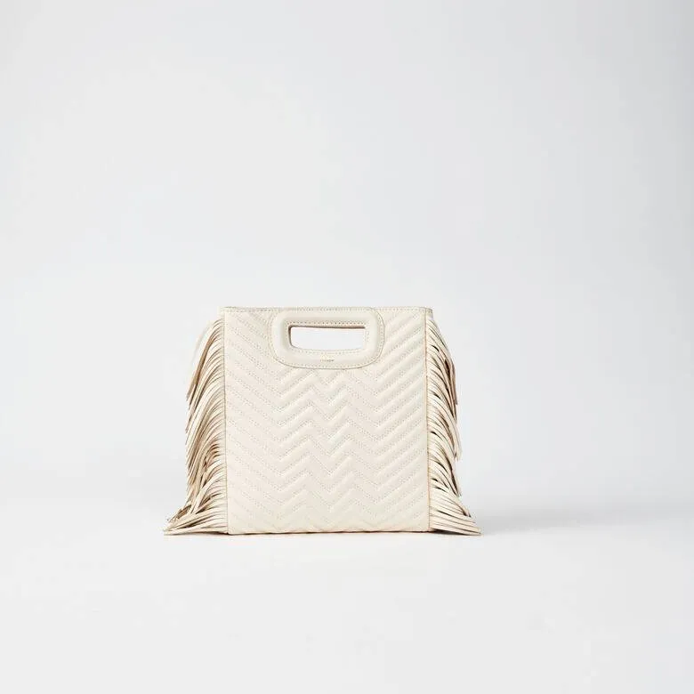 M MINI QUILTED LEATHER BAG WITH CHAIN