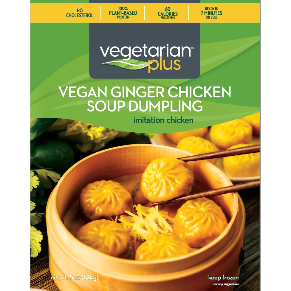 Vegan Ginger Chicken Soup Dumplings
