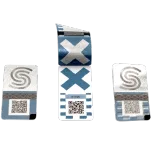 Digital product protection meets sustainable security labels made from paper - Paper-based security labels with integrated unique QR code