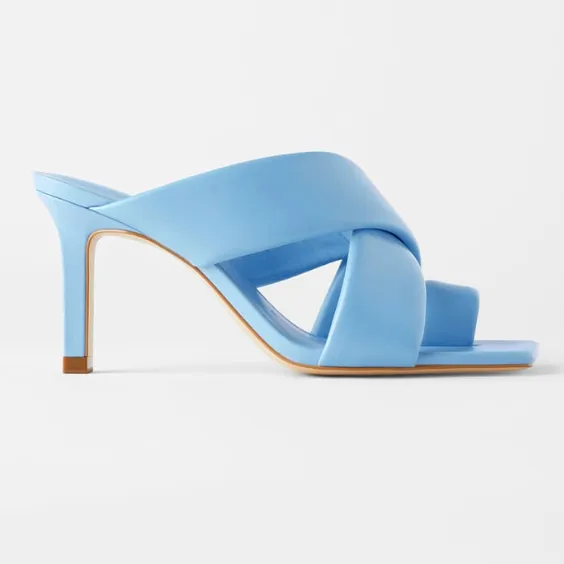 PADDED LEATHER HEEL SANDALS