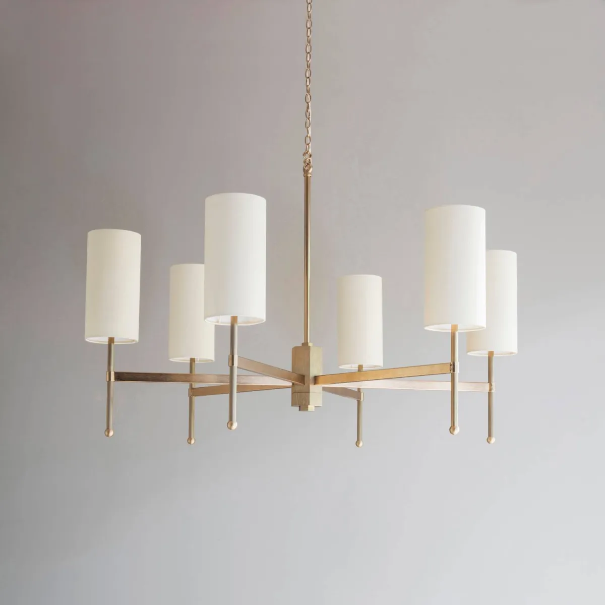 Stem Chandelier with Silk