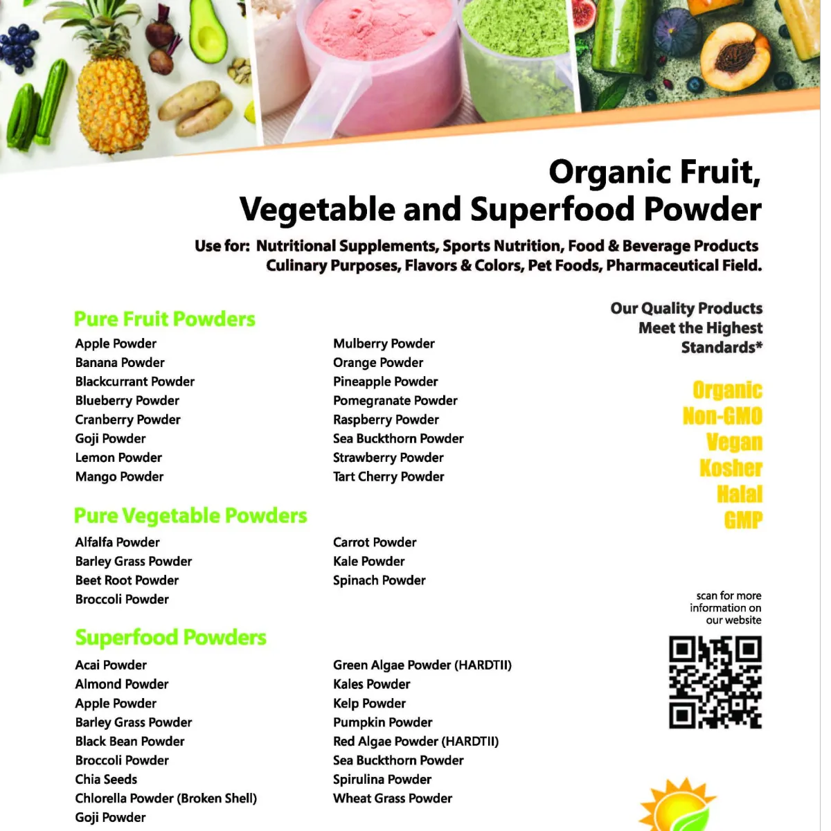 Fruit &Vegetable powder