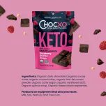 Chocxo Dark Chocolate Raspberry Quinoa Snaps - 85% Cacao