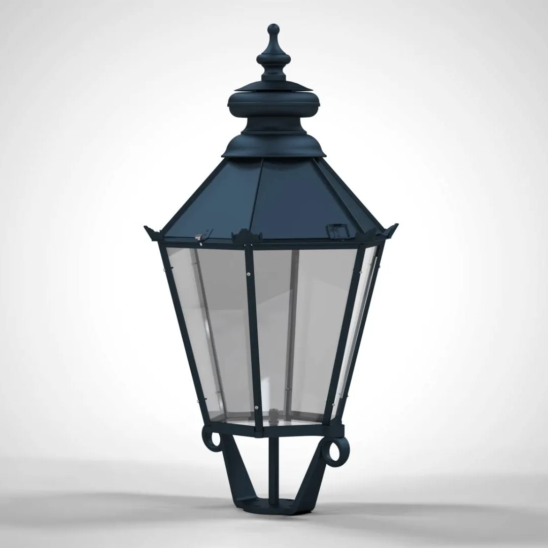 dekorative Aufsatzleuchte - Serie A 5 historische Schinkelleuchte für Mast und Wandarmmontage