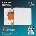 APOLLO Adjustable EDGELIT Panel Light Housings 12w and 18 watts Round and Square