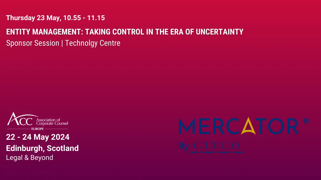 Entity Management: Taking Control in the Era of Uncertainty