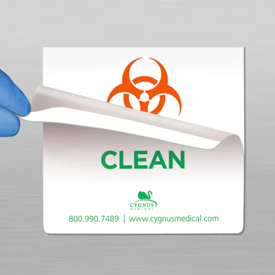 Signal™ Removable Biohazard/Clean Label