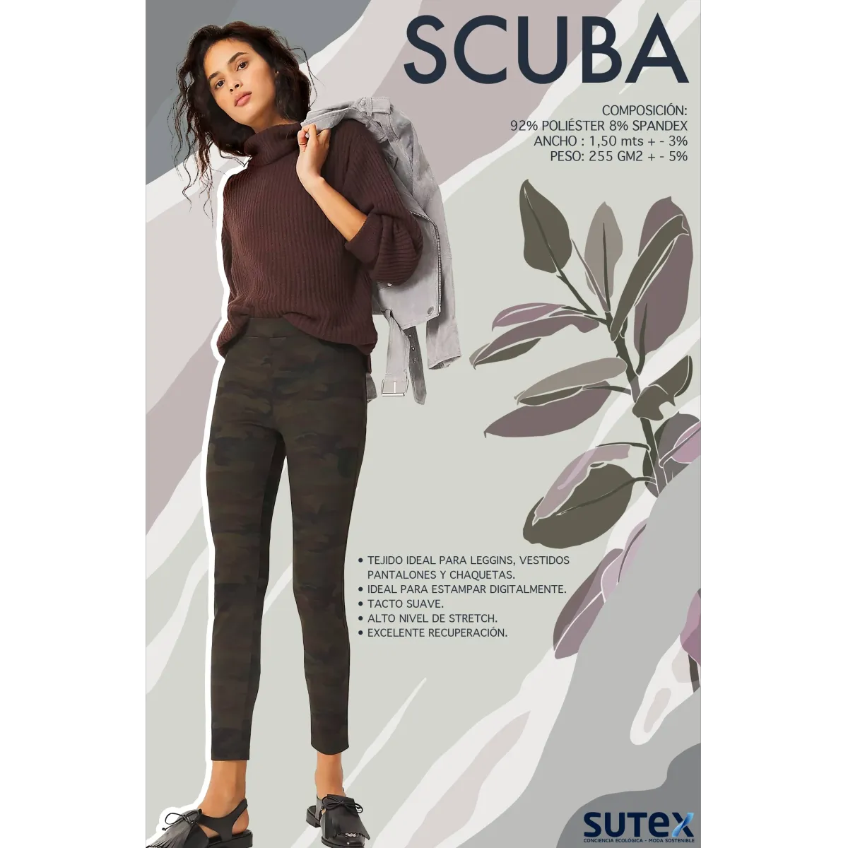 Telas para leggins, vestidos, pantalones y chaquetas - SCUBA