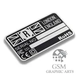 Serial Number & Rating Plates