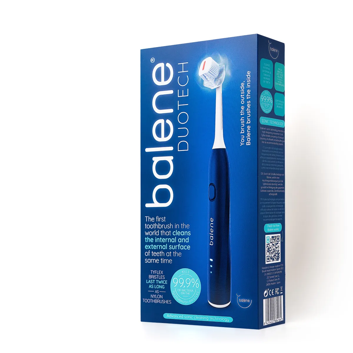 Balene: Double-sided sonic toothbrush