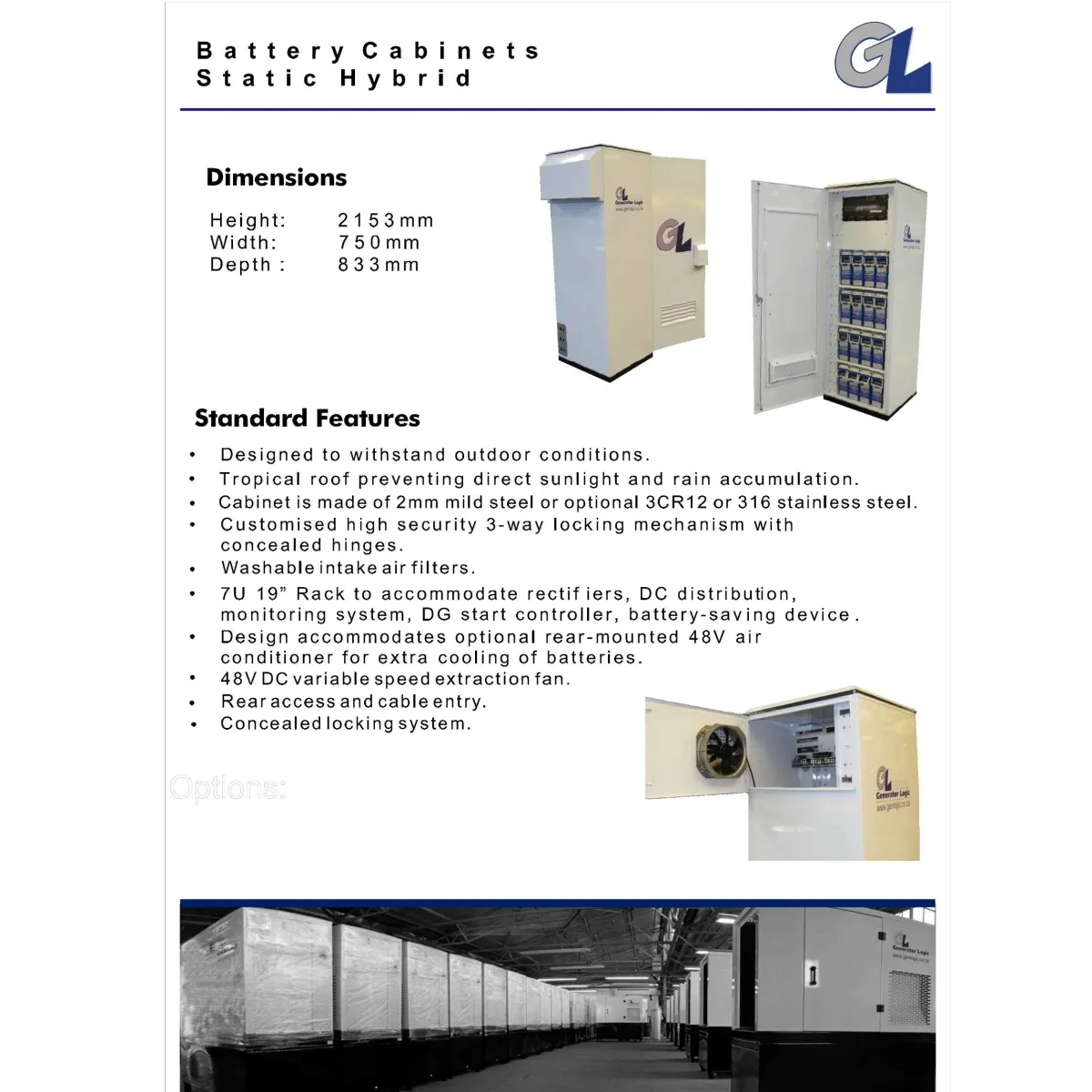Battery Cabinets - Static Hybrids