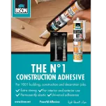BISON MONTAGE KIT® MULTIPURPOSE CONSTRUCTION AND ASSEMBLY ADHESIVE